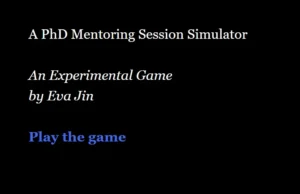 A PhD Mentoring Session Simulator 1